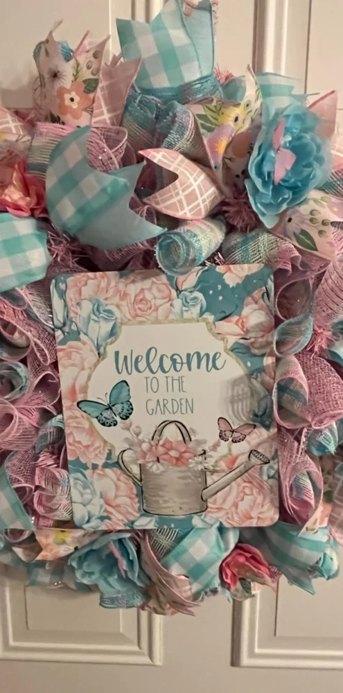 Welcome to the garden wreath